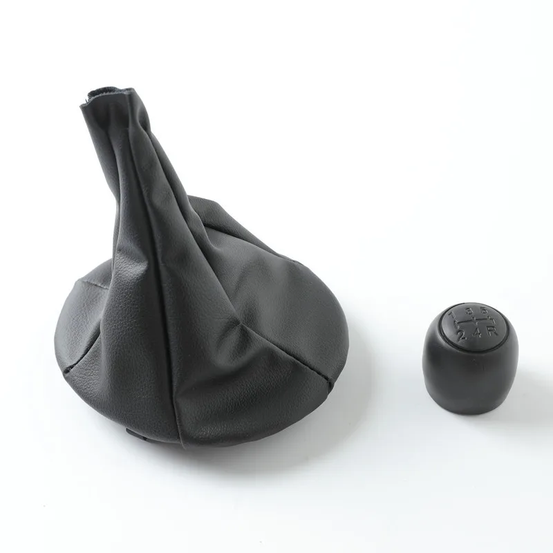 For FIAT PANDA 2003-2012 / 500 500C 2007-2013 Black Gray Car Shift Handball Dust Cover Black Cover Refit Accessory 5 Speed