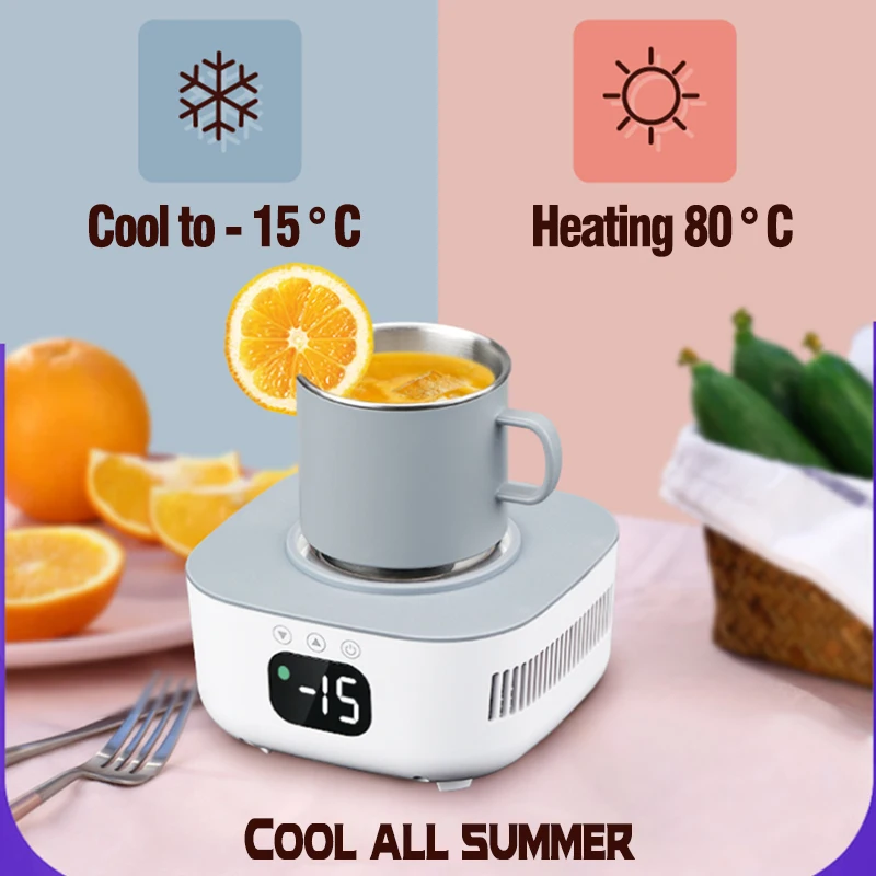 Office Home Cooling Coaster Smart Cooling Cup Heating Machine Rapid Refrigeration Cup Fast Cold Warm Cup Freezing Cup