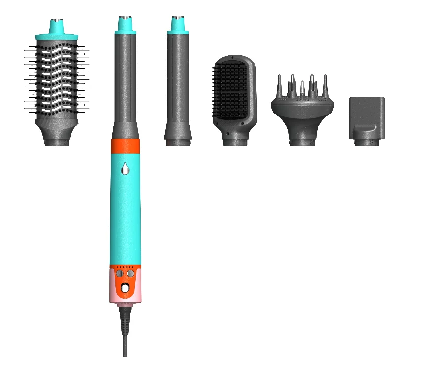 

5 in 1 Convertible Head Multi Styler New Hot & Cold Air Hair Styling Tools with 11000rpm NCT Heating One-Step Process