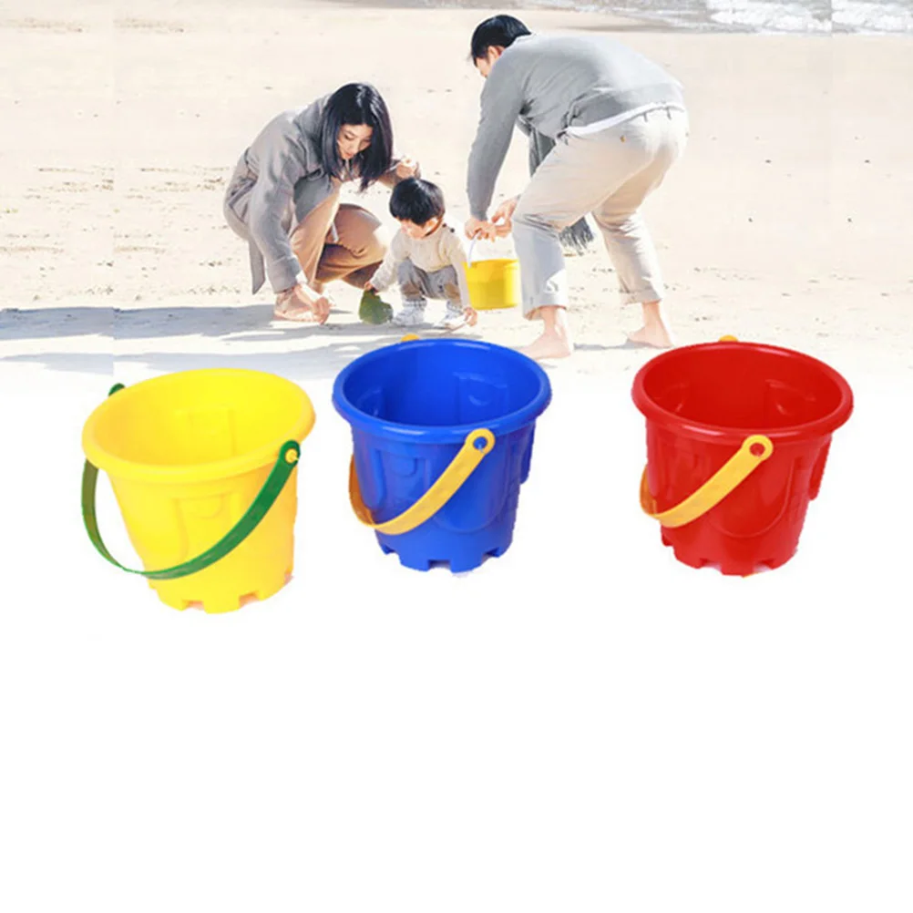 4 Uds. Caja de arena de playa para niños, cubo de Castillo de plástico, juguete de arena, juguetes educativos para juegos de playa (Color aleatorio)