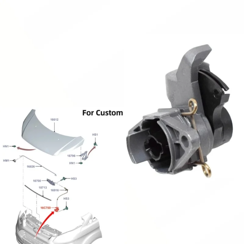

For Ford Bonnet Catch Release Hood Latch Bracket Factory Specification Easy Installation Direct Replacement 1778879