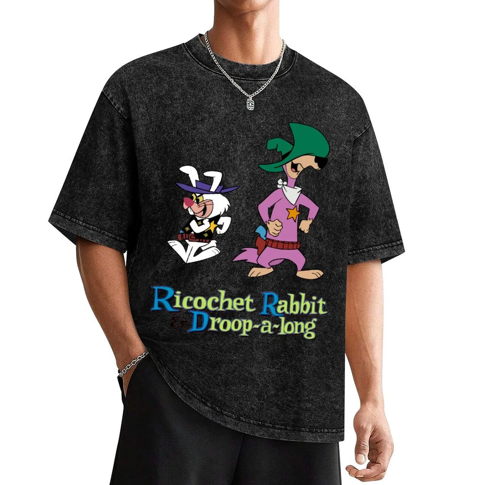 Ricochet Rabbit and Droop-a-long Cast Tribute T-Shirt cute clothes Short sleeve tee vintage t shirt men