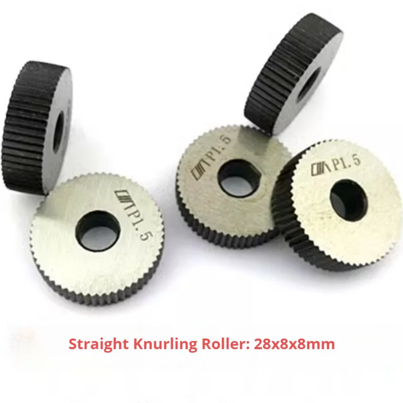 2 Stück retikuliertes/gerades Rändelmesser, gerades Diagonalband, Rändelrad für Metallschneider, Drehmaschine, Rändelwerkzeug