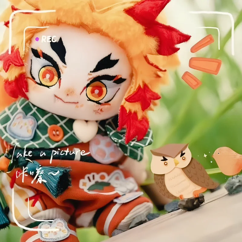 20cm vendita calda Rengoku Kyoujurou peluche Demon Slayer carino Kyoujurou farcito peluche morbido cotone collezione di bambole ornamenti regali