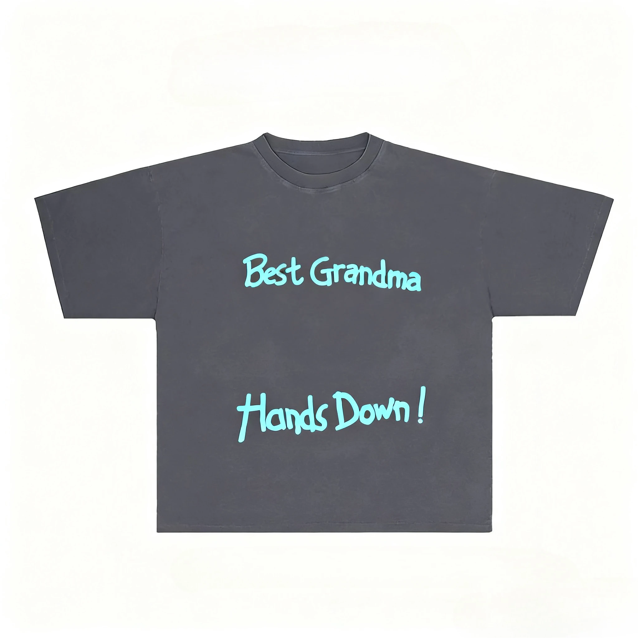 أفضل الجدة الجرافيك طباعة الخريف القطن للجنسين تي شيرت قصير الأكمام الشارع أزياء الاتجاه الملابس الشارع نمط الشتاء الملابس الداخلية