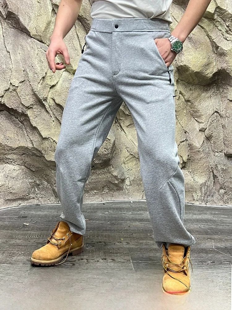 

Men's Casual Cargo Pants Autumn Winter Breathable Multi-ket Workwear Spor Sweatpants 4D Tee-Dimensional Tailoring