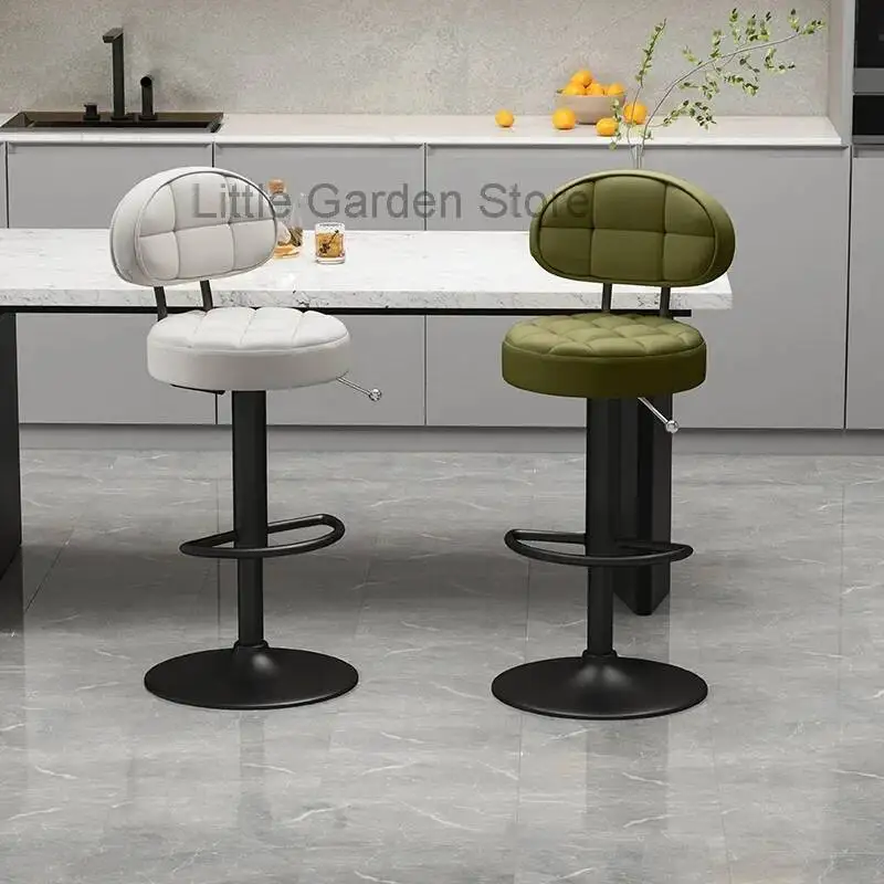 Silla de Bar para cafetería, oficina, baño, estilo Industrial europeo, cocina, silla reclinable para exteriores, Banqueta impermeable, muebles para juegos