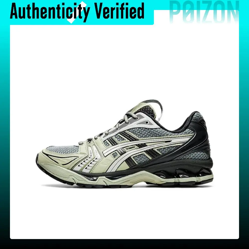 ASICS Gel Kayano 14 Mesh Cushioning Low top Running Shoes Unisex Black Green 1201A189-020