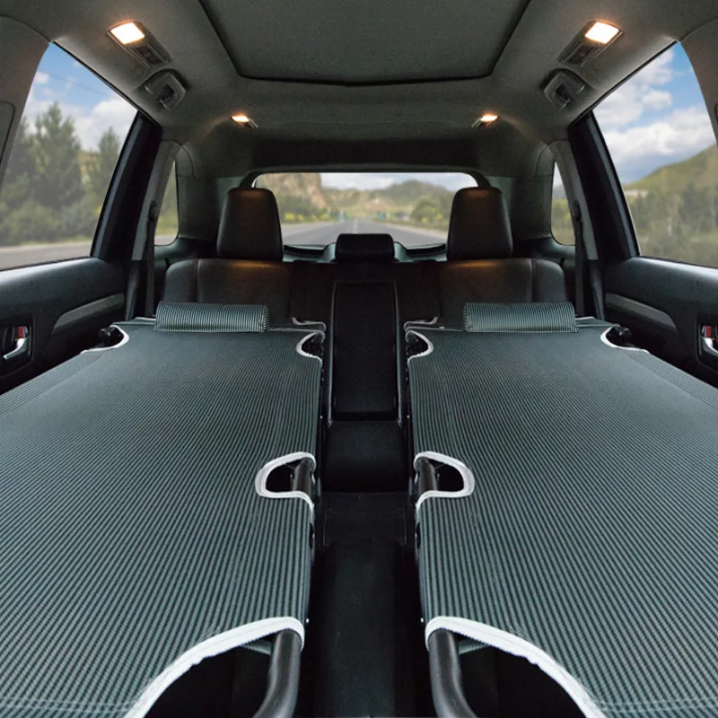 Portable Foldable Travel Mat For Automobile Rear Seat, Multi-purpose Single Rest Bed Camping Car Interior Accessory