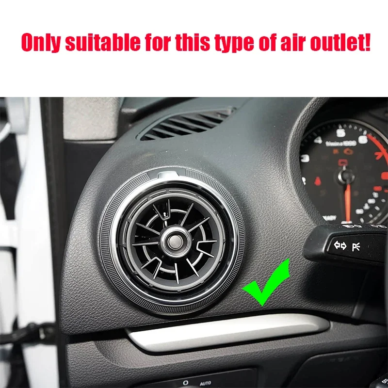 IOSN For Audi A3 8V 2016 2017 2018 2019 2020 Circular center air outlet cup holder foldable hidden coffee holder