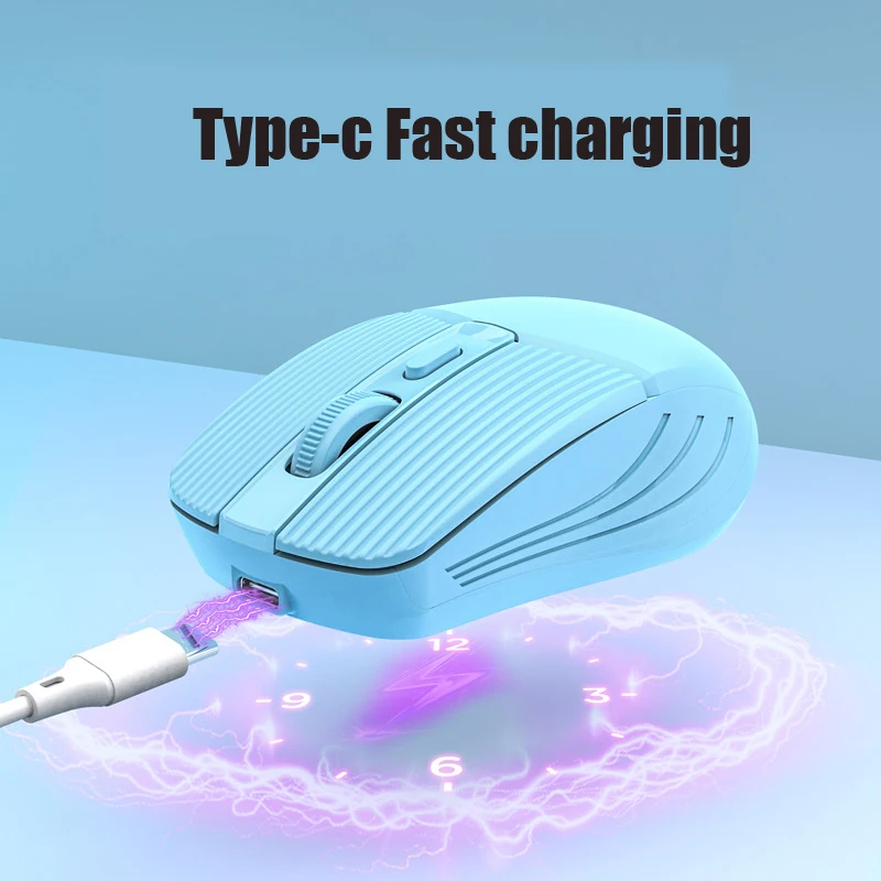2.4Ghz Bluetooth Draadloze Pc Computer Gaming Muis Met Dpi Verstelbare Knop Type-C Opladen Voor Desktop/Laptop Tablet Computer