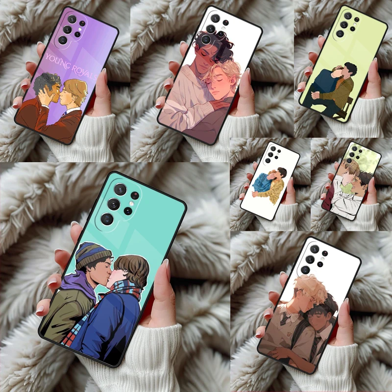 Funda Protectora para Teléfono Young Royals Simon y Wilhelm, para Samsung Galaxy S24 S25 S26 Ultra S22 S23 Plus S21 S20 FE Note10, TPU