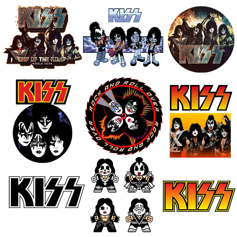 Stormtrooper Fans Kiss Rock Band Patches for Clothes Vynil Heat Thermal Transfer Stickers DIY Tshirt Iron on for Women Appliqued