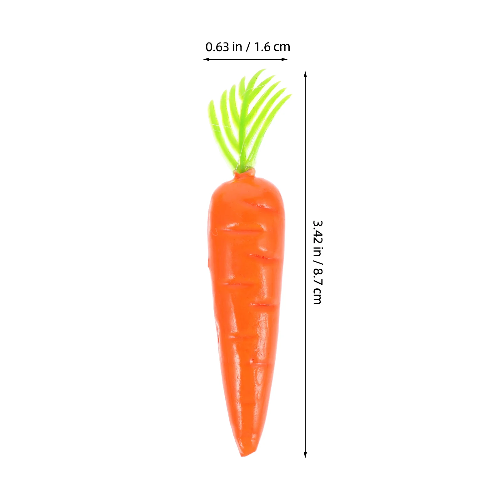 25 قطعة من الجزر الرغوي المصغر خضروات اصطناعية صغيرة واقعية لبيت الدمى والمطبخ والمناظر الطبيعية الصغيرة وديكور مشهد الحديقة الخيالية
