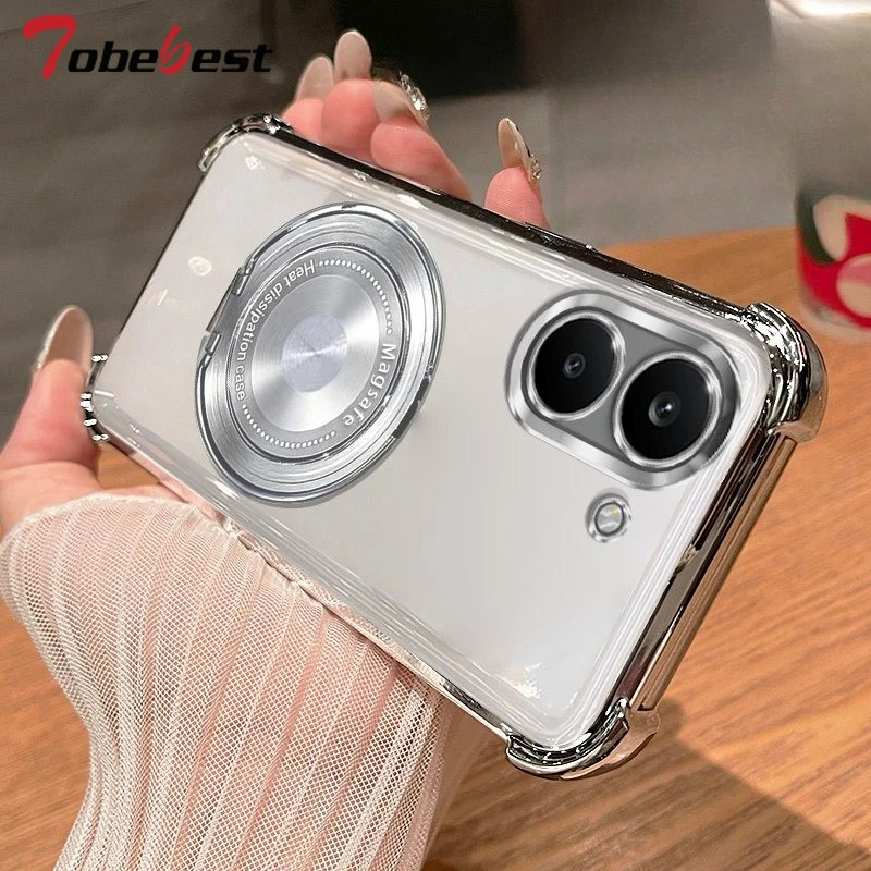 360 Degree Rotating For Magsafe Bracket Shockproof Plating C