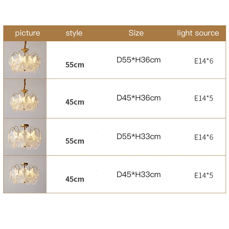 Modern French Style Flower Lamp Glass Chandelier For Living Room Bedroom Dining Room Kitchen Gold Romantic Nordic Pendant Light