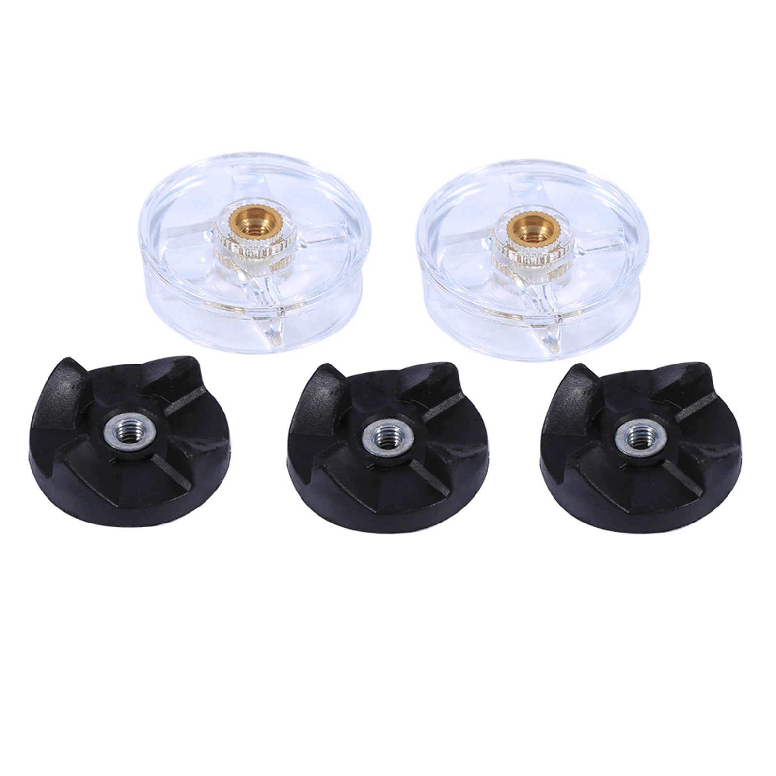 Repuestos de Engranajes para Licuadora Magic Bullet 250W: 2 Engranajes Base y 3 Engranajes de Cuchilla de Repuesto de Goma