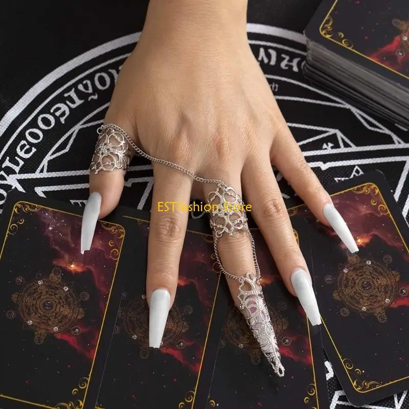 Y5GC Women Finger Tip Rings Adjustable Opening Art Charm Accessory Decors Finger Tip Ring Claw Ring Protecting