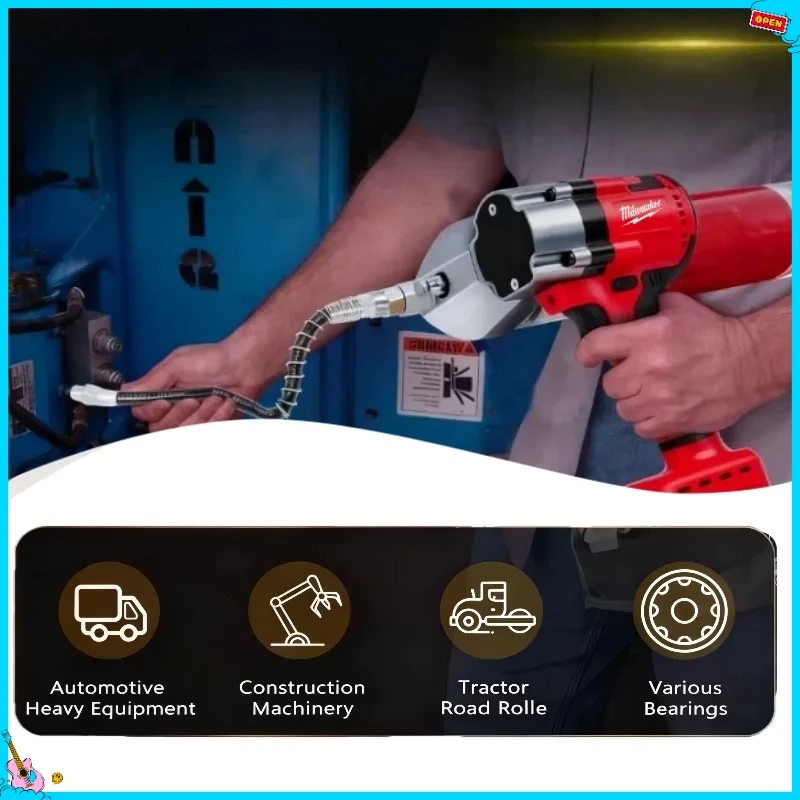 Milwaukee Brushless Electric Grease Gun Wireless Fully Automatic High-Pressure Fully Automatic Oil Injector Fat Machine