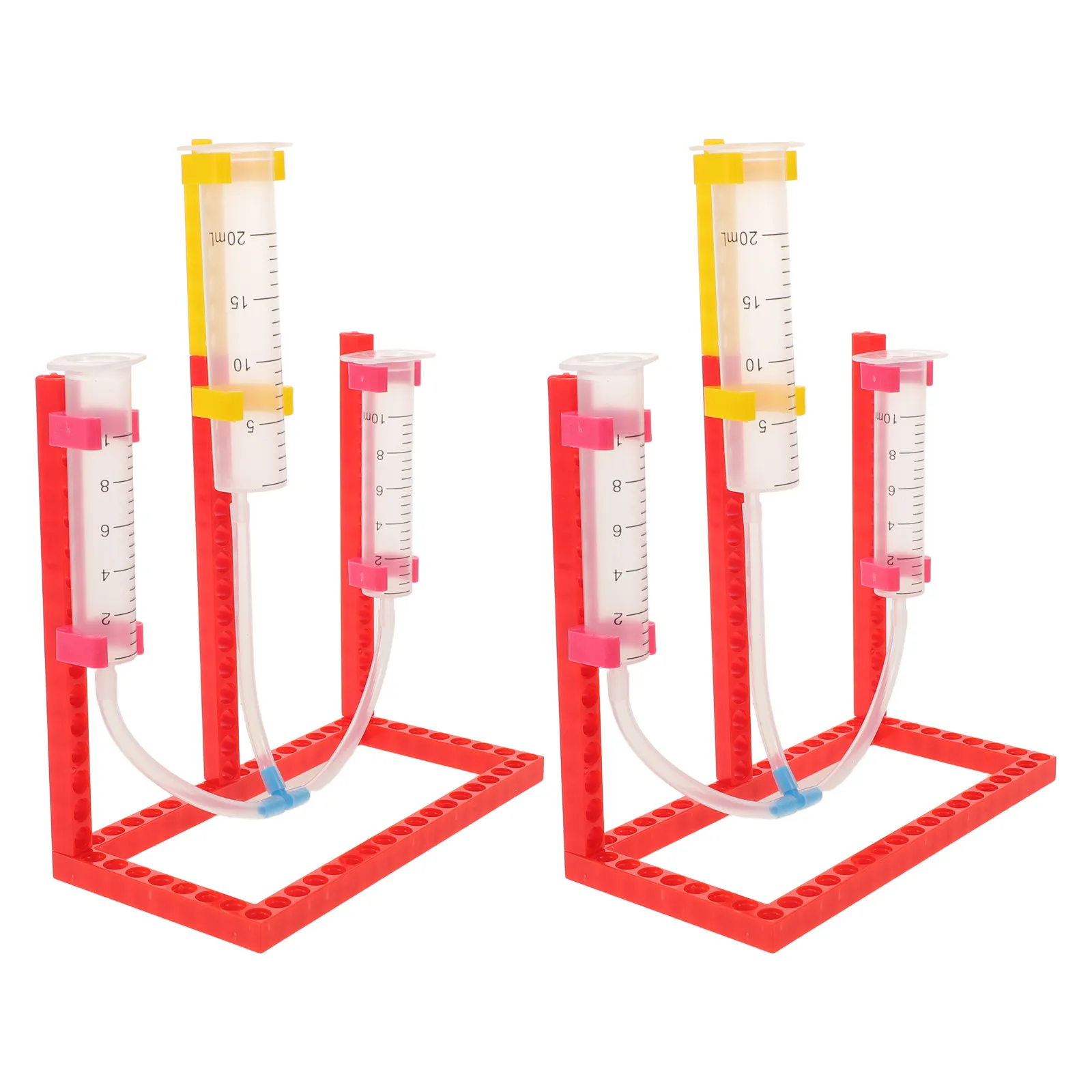 

2 комплекта оборудования для физических лабораторий: демонстрационный аппарат для измерения давления жидкости в коммуникационных сосудах для экспериментов, для обучения в старшей школе