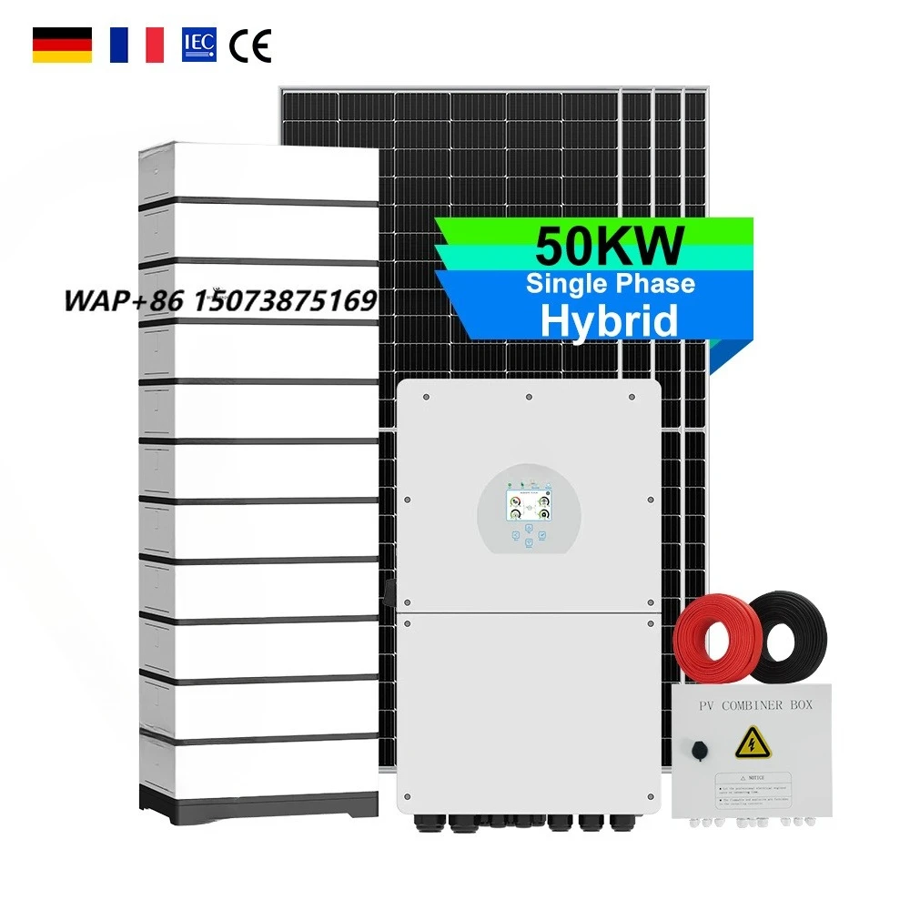50kw Solar Power System Customized High VoltageHybrid Solar System  With Solar Panels Electric Generator for Home