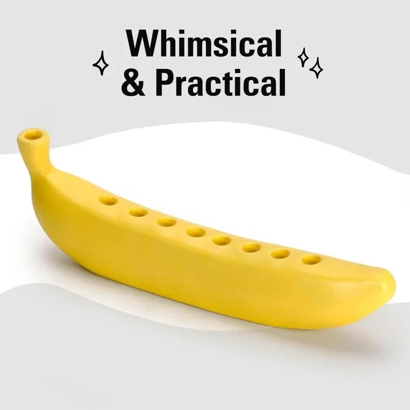 Причудливый банан, менора, канделябр из смолы, декор для Хануки, 9, подсвечник, еврейская праздничная традиция, забавный художественный коллекционер Иудаики