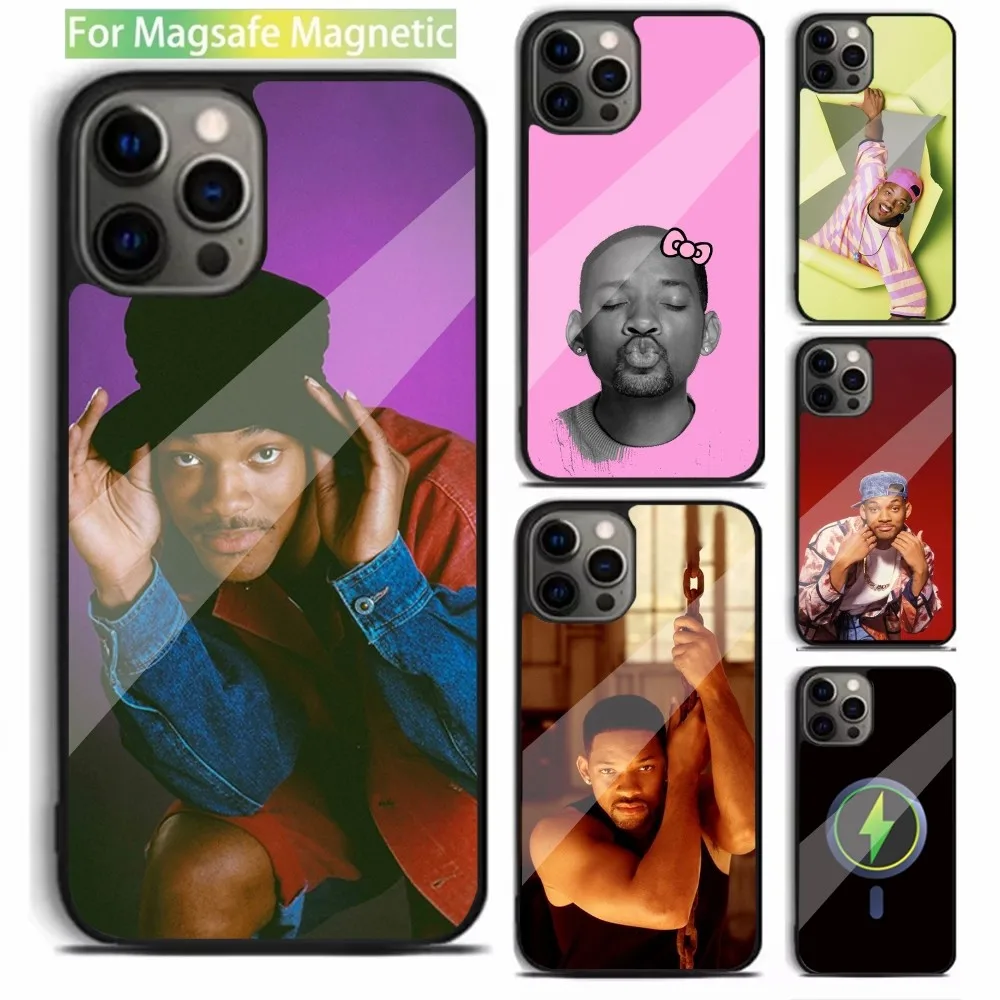 Actor W-Will S-Smith Phone Case For iPhone 16,15,14,13,12,11,Plus,Pro,Max,Mini Magsafe Magnetic Wireless Charging