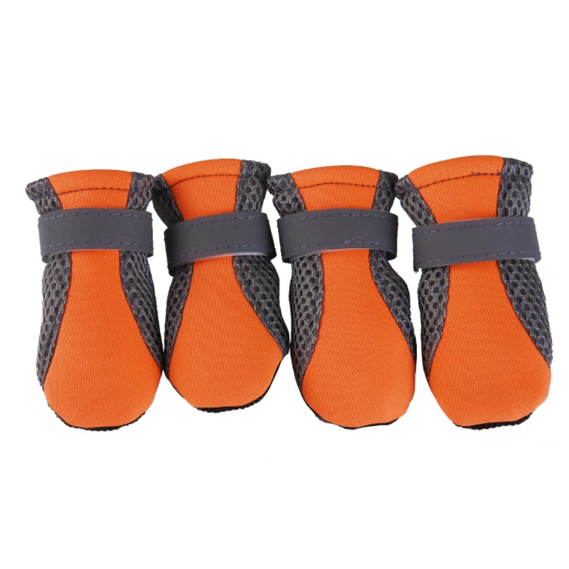 Botas de lluvia impermeables para perros, zapatos de malla transpirable para mascotas, botas de fondo suave para gatos, zapatos bonitos para cachorros al aire libre