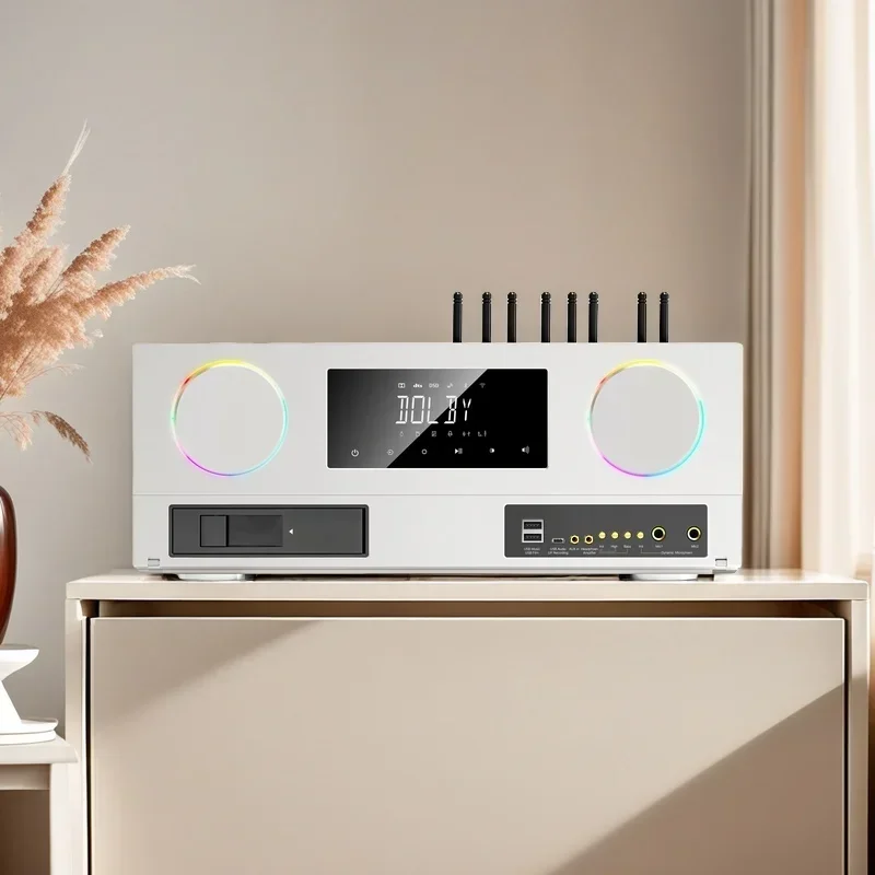 

Новинка 2026: Премиальный двухканальный Bluetooth v5.3 усилитель 5-в-1 для домашнего кинотеатра и караоке, 1200 Вт, высокая мощность