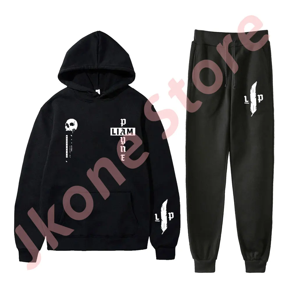 

Liam Payne Skull and Cross Merch толстовки с капюшоном для бега, комплект брюк для косплея, женские и мужские модные уличные толстовки