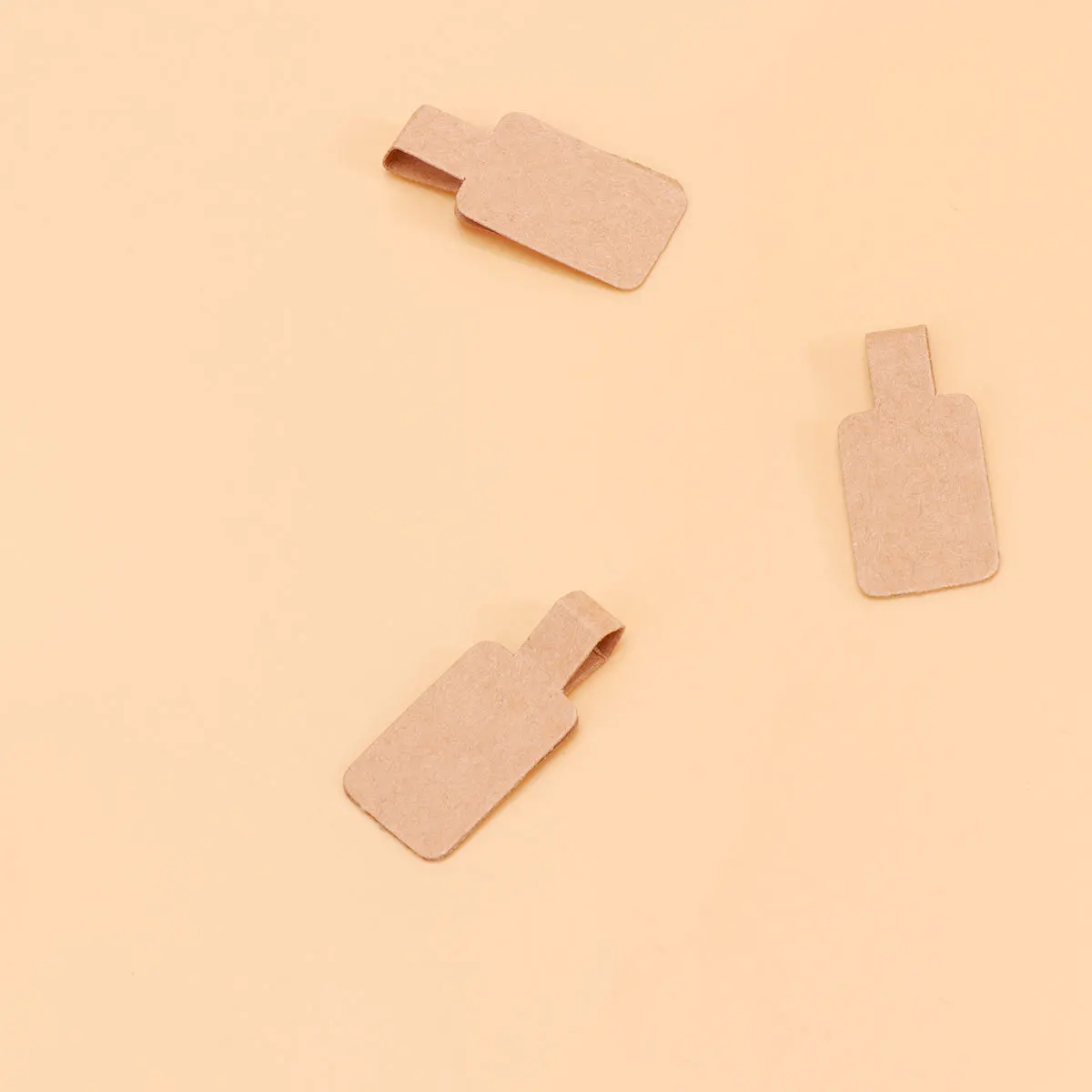 Etichette adesive per cartellini dei prezzi in carta Kraft da 200 pezzi per gioielli, anelli, bracciali, collane, esposizione del negozio, etichette appese