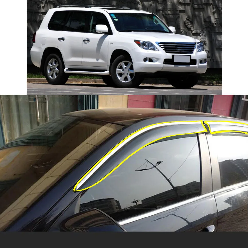 

Sticker Window Glass Wind Visor Rain/Sun Guard Vent For LEXUS LX LX450 LX470 LX570 2008-2009 2010 2011 2012 2013 2014 2015