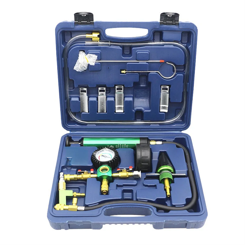 

Car Water Tank Pressure Leak Detection Leak Tester Tool Antifreeze Coolant Vacuum Filling Pressure Changer Tool