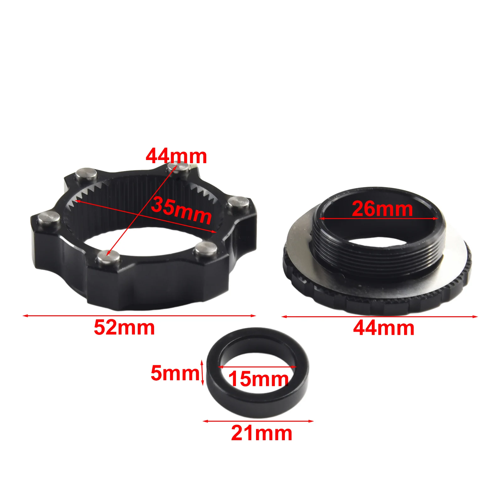 Enhance Your Bike\'s Functionality with Bicycle Boost Axle Hub Adaptor Centerlock to 6 Bolts 100 110mm/142 148mm