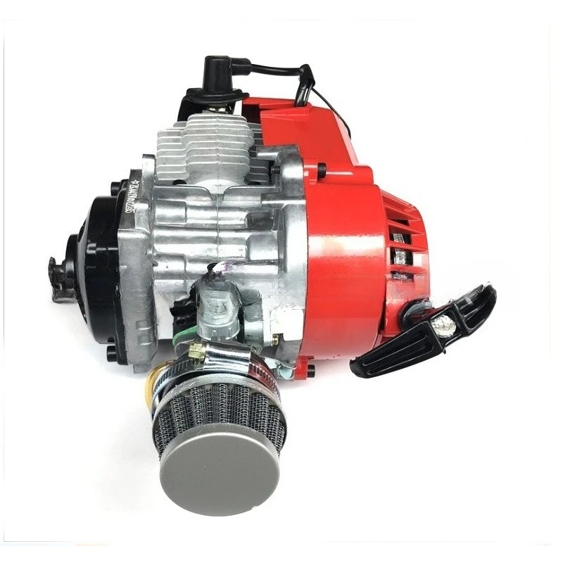 Mini motorcycle parts 2-stroke improved version 49CC single-cylinder air-cooled engine new model view 4