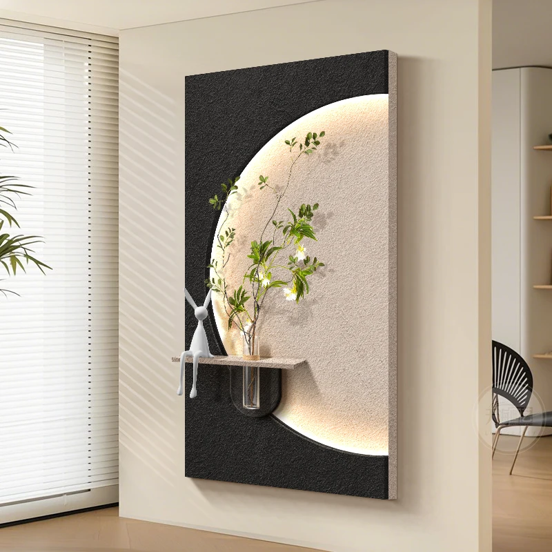 

Modern Sandstone LED Wall Lamps For Entrance Decorations Corridor Hallway Living Room Hanging Painting Lustre Home Mural Lights