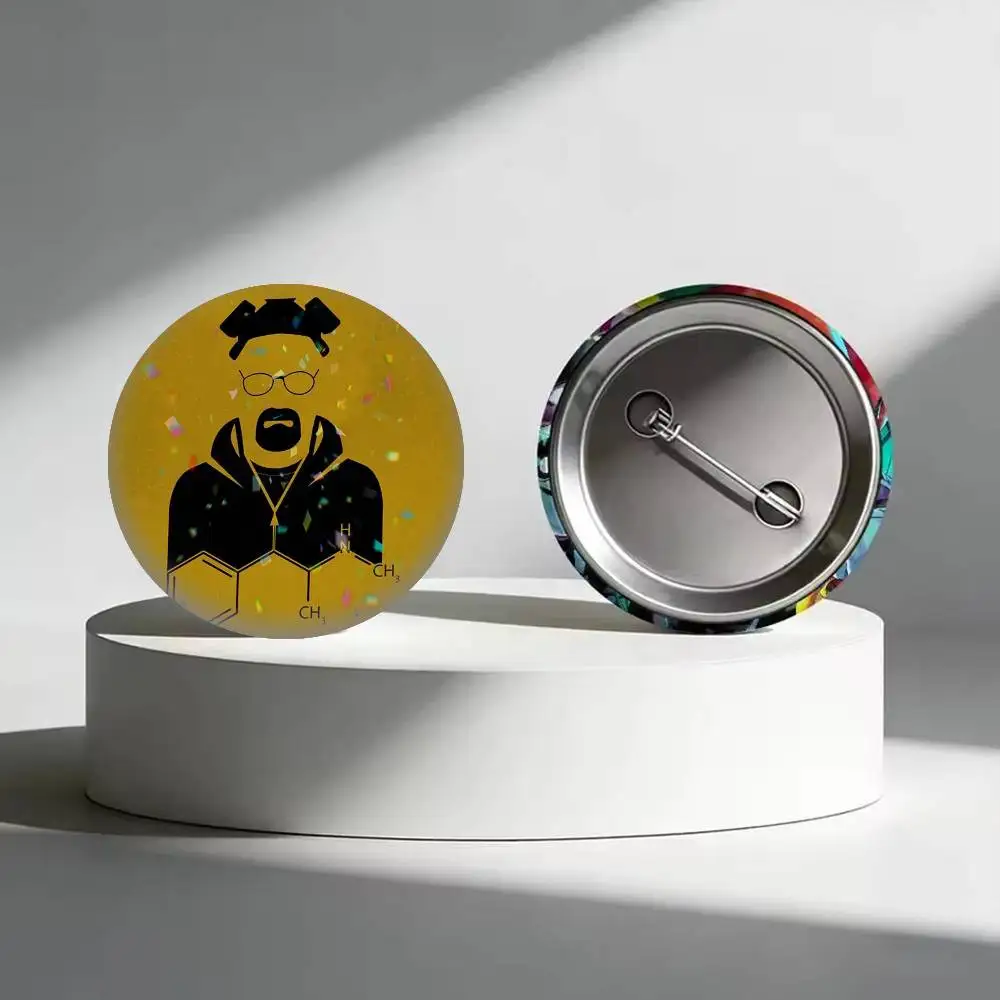 TV Breaking W-Walter  25 32 44 58 75mm Badges Personalized Round Brooches Pins Accessory Gift