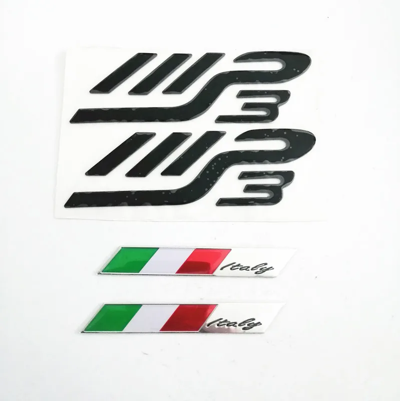 

Black Italy Italia Sticker Emblems 3D Logos Motorcycle Stickers For PIAGGIO MP3 125 300 400 500 Moto Scooter