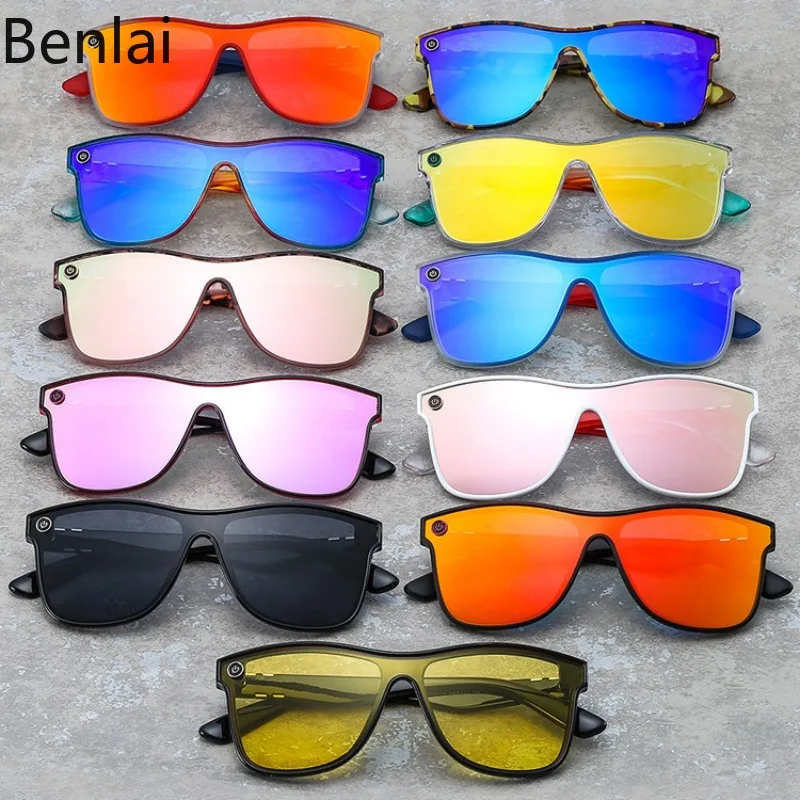 New Genuine Film Integrated UV Resistant Sunglasses for Men, Amazon, for Driving, Outdoor Cycling, Sunshade Ink Glasses Chain