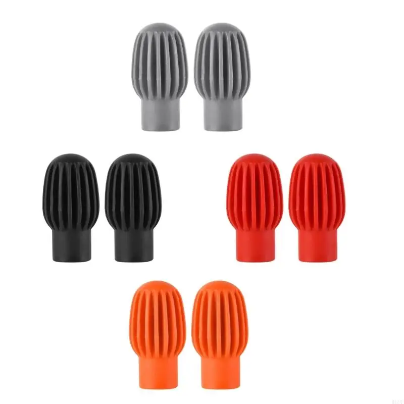 

4Pcs Silicone Drumstick Drum Dampener with Flexible Design for Starter Practice W89F