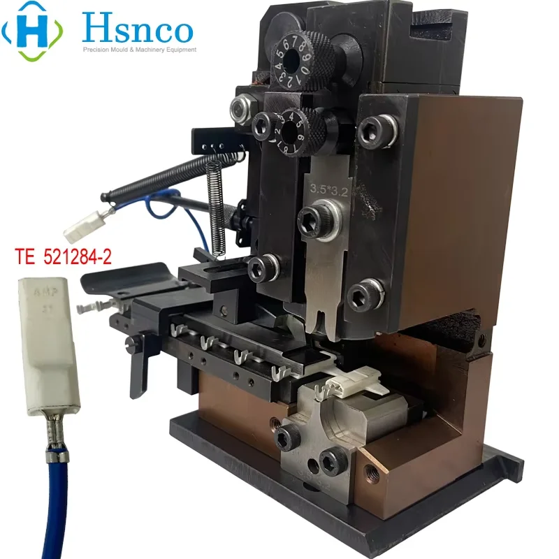 OTP Side Feeding Terminal Crimping Applicator for TE 521284 Insulated Terminal Pre-adjsted Ready to Use Press Mold