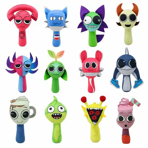 Sprunki Plush Toys Sprunki Game-related figurines Doll Stuffed Dolls Sprunki Plushie Soft Toy Peluches Stuffed Animals