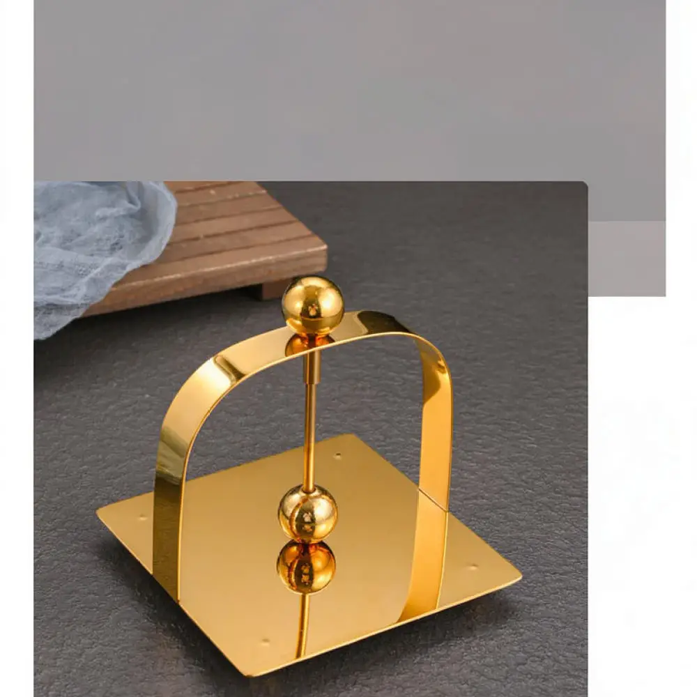 Minimalist Stainless Steel Napkin Stand Square Paper Dispenser Durable Metal Tissue Holder For Dining Table Top