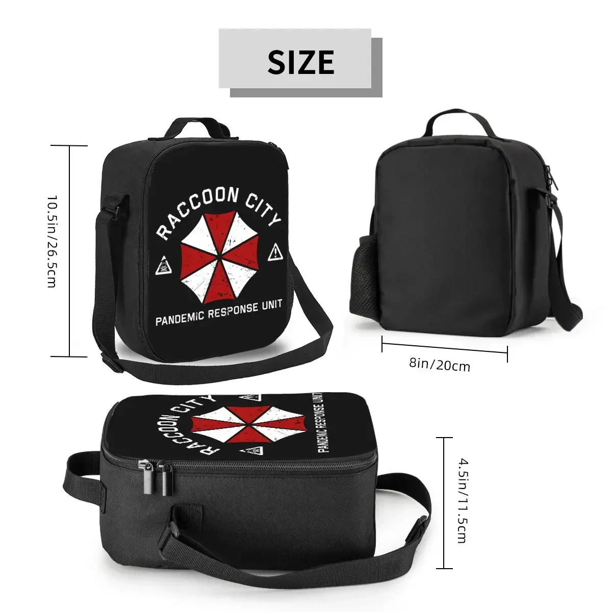 Umbrella Corporations Corp Thermal Insulated Lunch Bags Raccoon City Portable Lunch Container for School Outdoor Bento Food