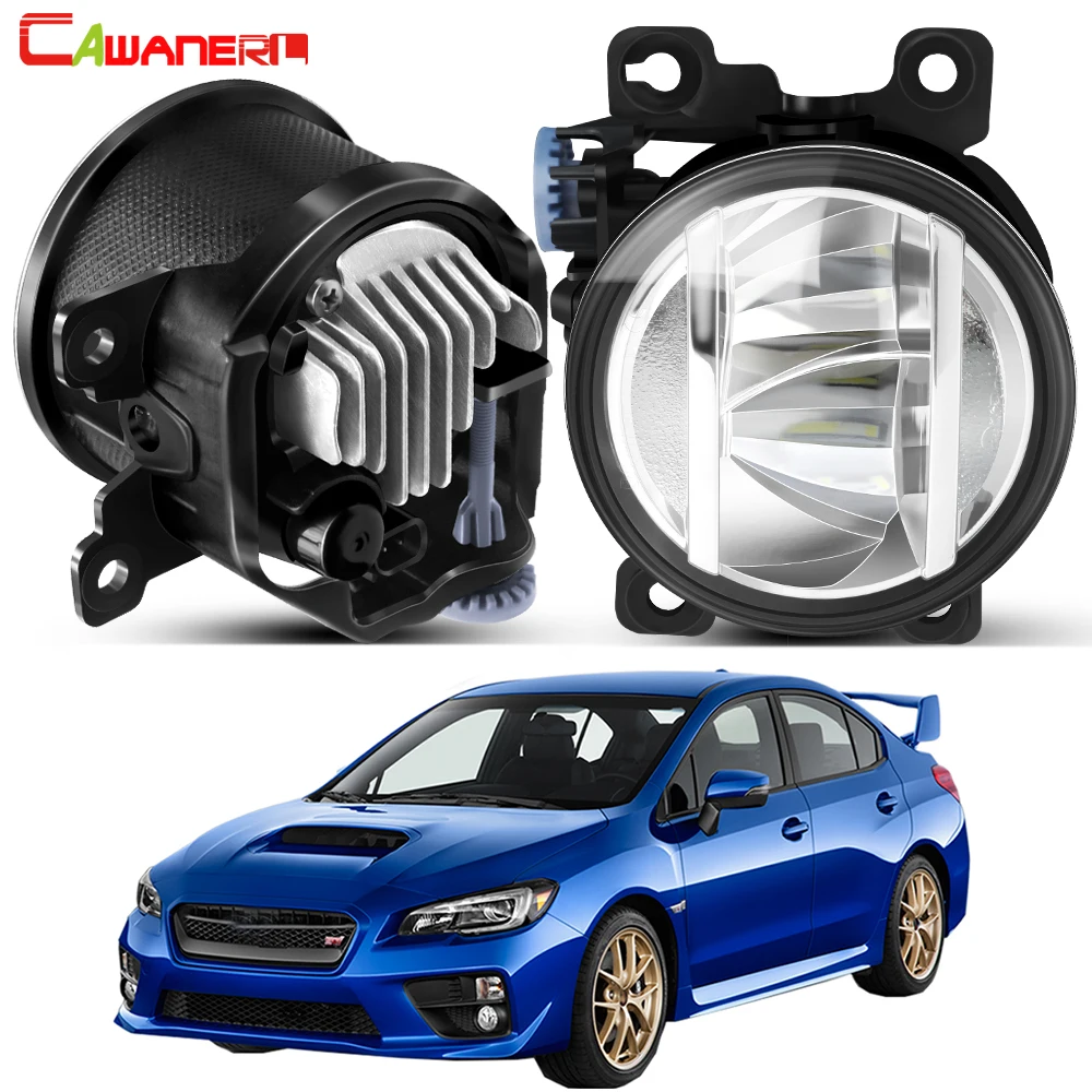 2 X Upgrade Fog Light Assembly 30W 4000LM Car Driver + Passenger LED Fog Driving Lamp White Yellow For Subaru WRX STI 2015-2020