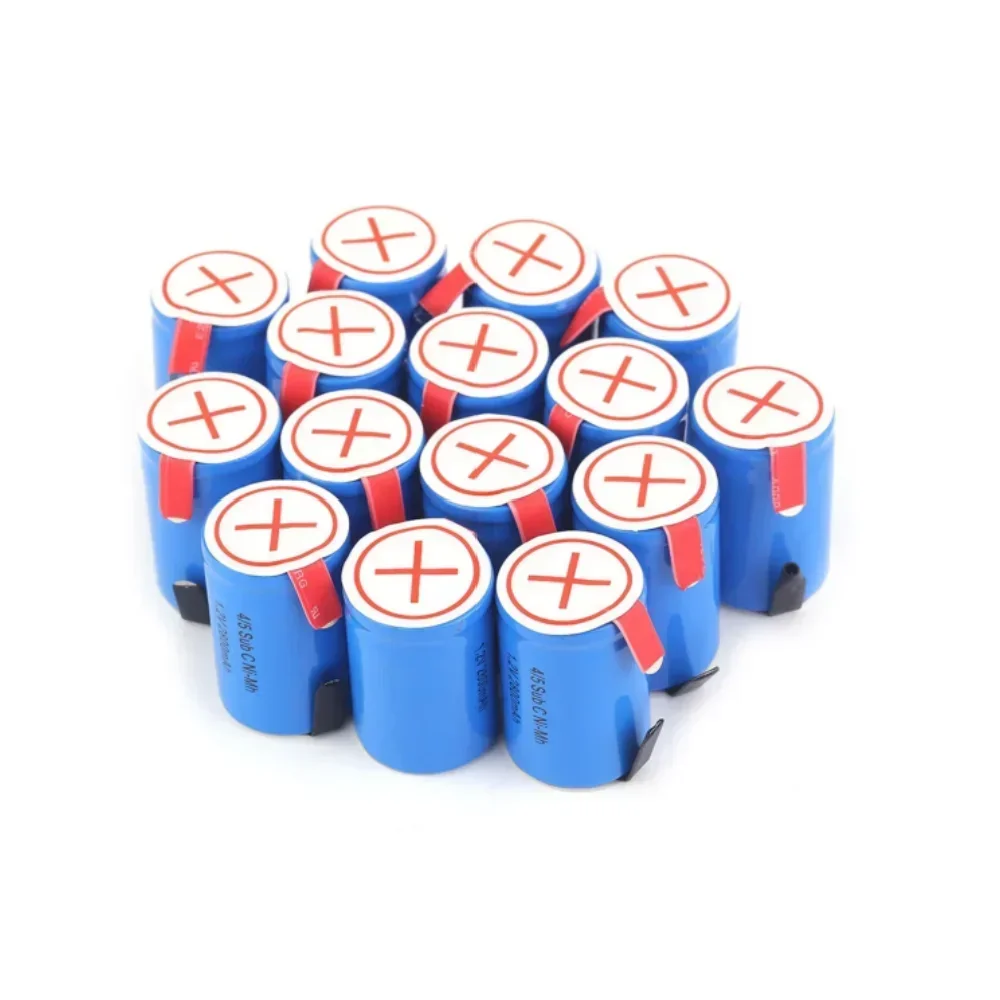 1.2V New 4/5SC Sub-C NIMH Battery 1.2V 2800mAh Rechargeable NiMH Battery with Soldered Lugs