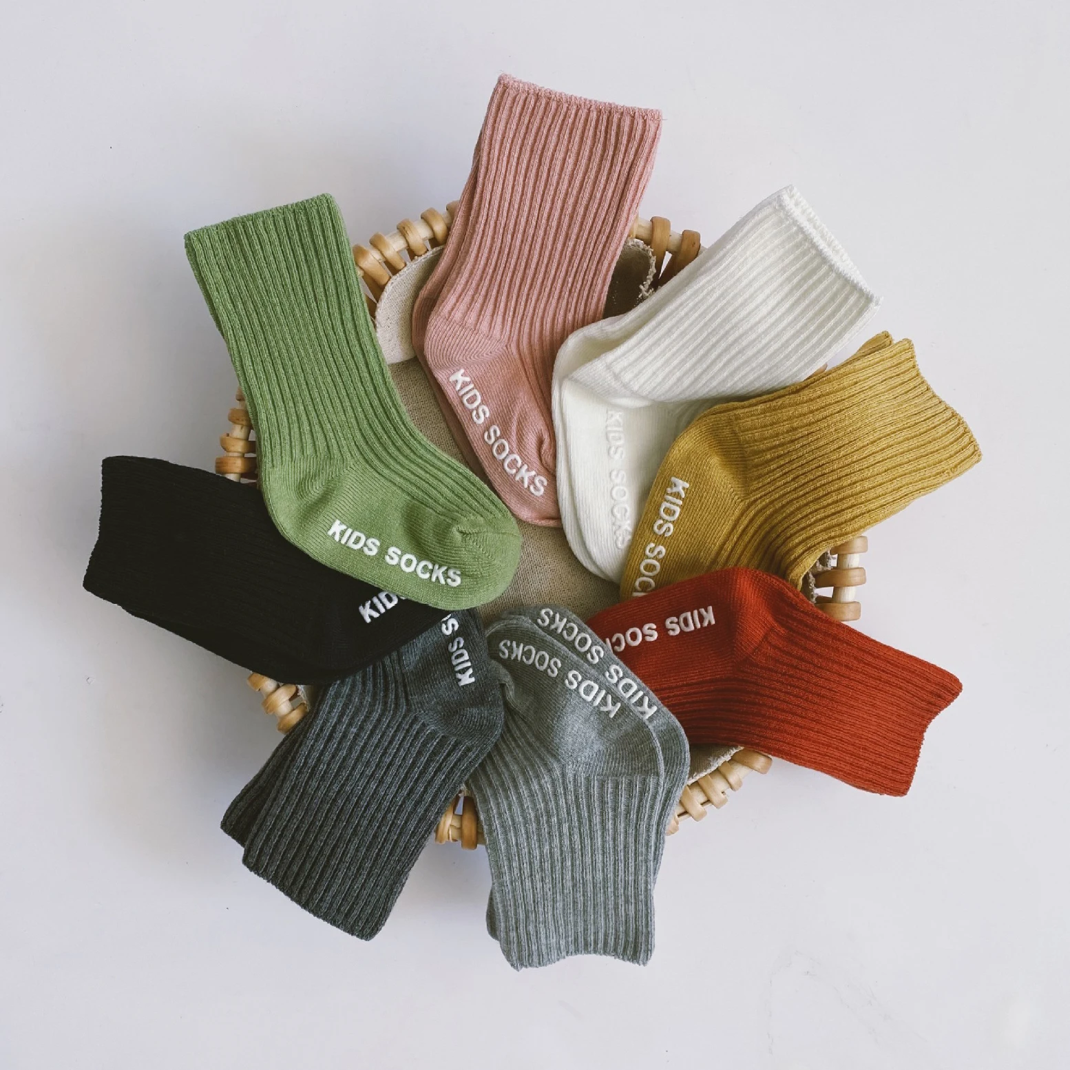 Spring Autumn White Floor High Long Socks Korean Casual Cotton Stitch Anti-slip Stripe Stocking for Kids Newborn Baby Girls Boys