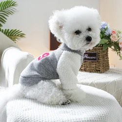 1PC pet clothing spring and autumn gray pullover, size 9 zipper jacket, suitable for small and medium-sized dogs