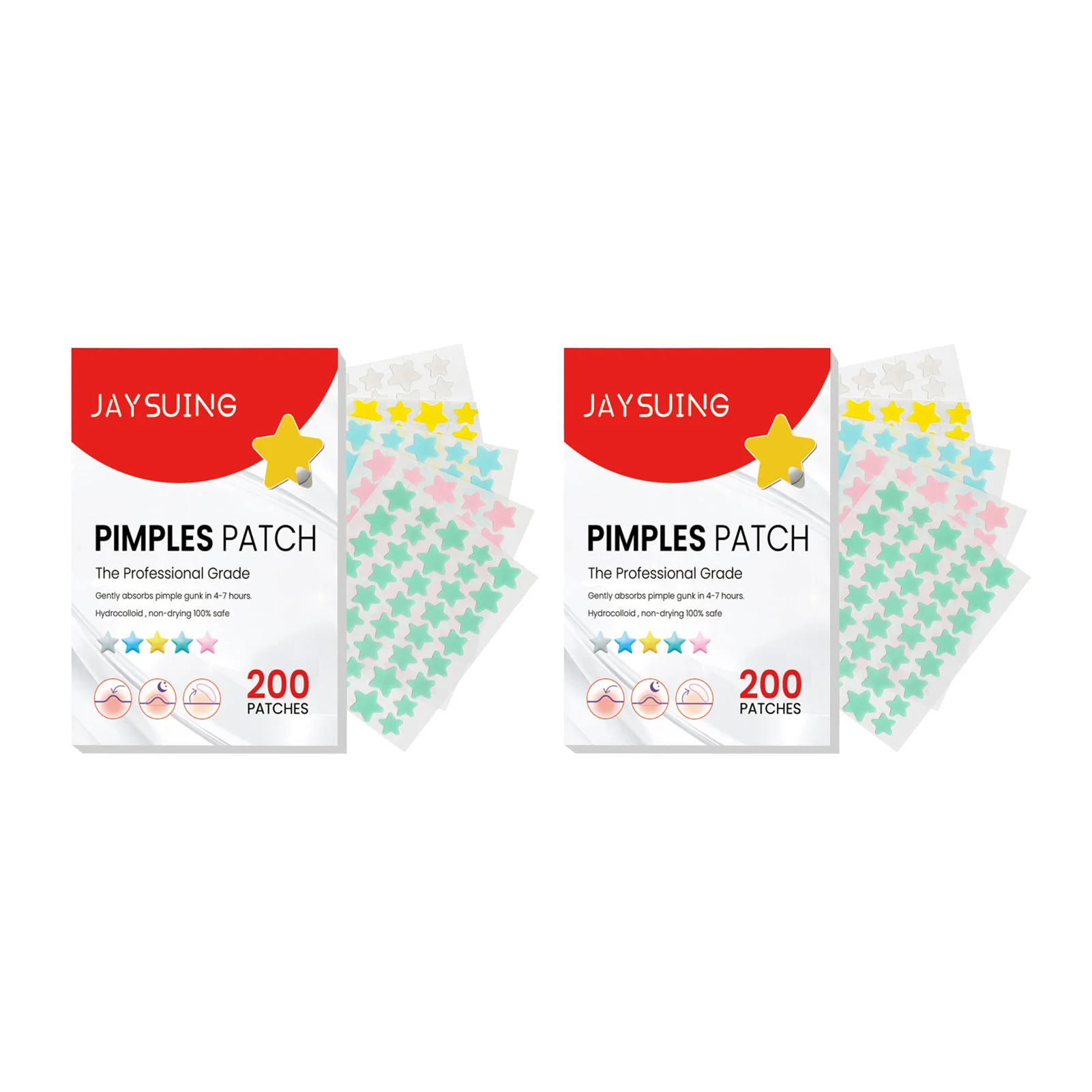 400Pcs Hydrocolloid Pimple Pads Covering Isolating Healing Cute Look Pimple Pad Face Decoration