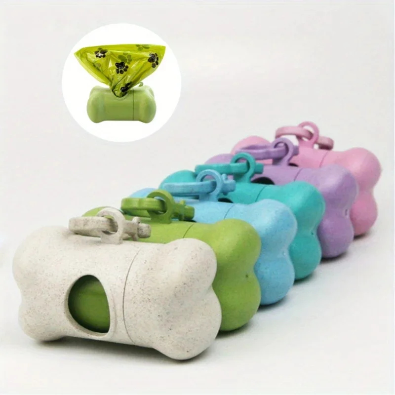 Dispenser Walk-Dog Garbage Bag Box Pet Waste Disposal Holder Dispensers Poop Bags Set Trash Cleaning Supplies